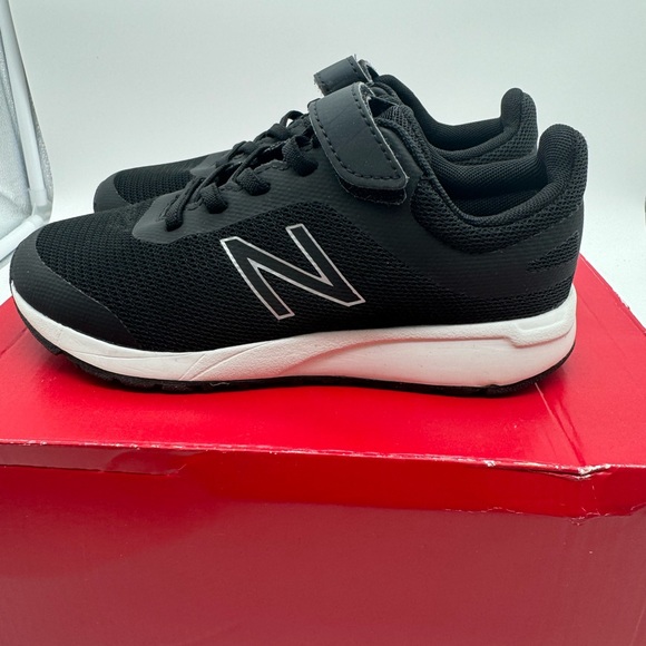 Kids New Balance 455 casual athletic shoes size 1 wide black - Picture 5 of 6